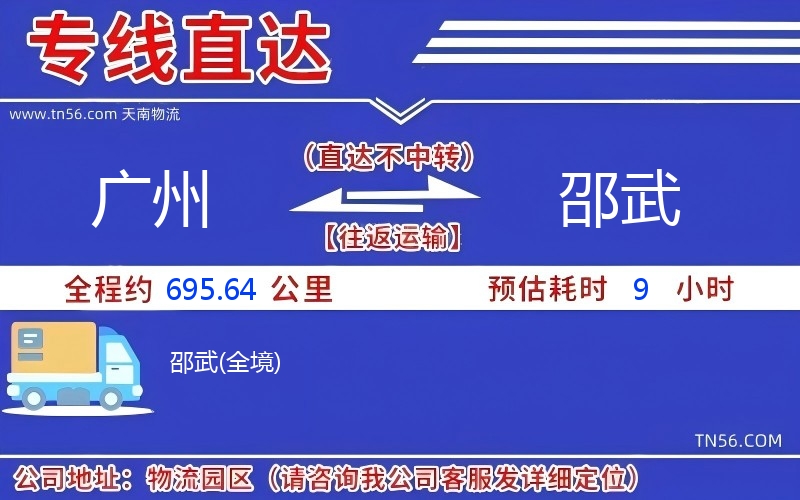 广州到邵武物流公司 广州到邵武物流公司