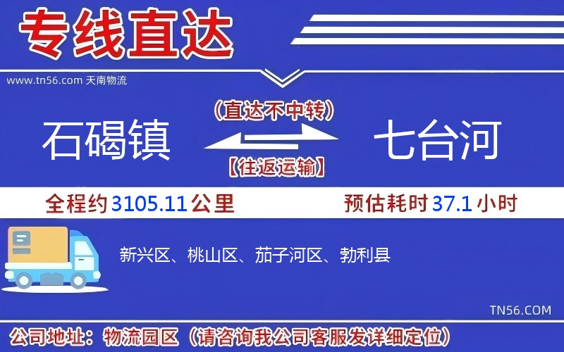 石碣镇到七台河物流公司